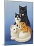 Cat Family-Harro Maass-Mounted Giclee Print