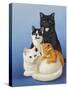 Cat Family-Harro Maass-Stretched Canvas