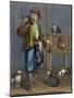 Cat Feeder-Jean Baptiste Vanmour-Mounted Giclee Print