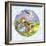 Cat Fiddle Cow Jumping over Moon Plate Running Away with a Spoon-Wendy Edelson-Framed Giclee Print