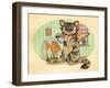 Cat Fishin-Linda Ravenscroft-Framed Giclee Print