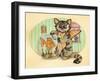 Cat Fishin-Linda Ravenscroft-Framed Giclee Print