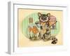 Cat Fishin-Linda Ravenscroft-Framed Giclee Print