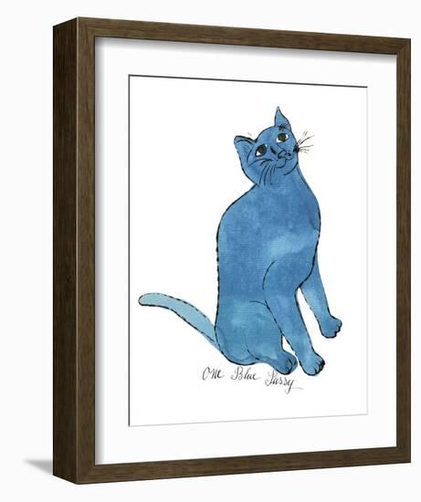 Cat From "25 Cats Named Sam and One Blue Pussy", c. 1954 (One Blue Pussy)-Andy Warhol-Framed Art Print