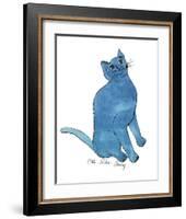 Cat From "25 Cats Named Sam and One Blue Pussy", c. 1954 (One Blue Pussy)-Andy Warhol-Framed Art Print