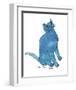 Cat From "25 Cats Named Sam and One Blue Pussy", c. 1954 (One Blue Pussy)-Andy Warhol-Framed Art Print