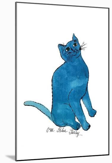 Cat From "25 Cats Named Sam and One Blue Pussy", c. 1954 (One Blue Pussy)-Andy Warhol-Mounted Art Print