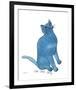 Cat From "25 Cats Named Sam and One Blue Pussy", c. 1954 (One Blue Pussy)-Andy Warhol-Framed Art Print