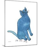 Cat From "25 Cats Named Sam and One Blue Pussy", c. 1954 (One Blue Pussy)-Andy Warhol-Mounted Art Print