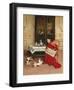 Cat Games-Georges Croegaert-Framed Premium Giclee Print