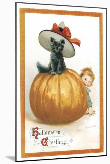 Cat Hat-Vintage Apple Collection-Mounted Giclee Print