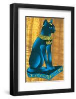 Cat-Headed Goddess Bastet-null-Framed Premium Giclee Print