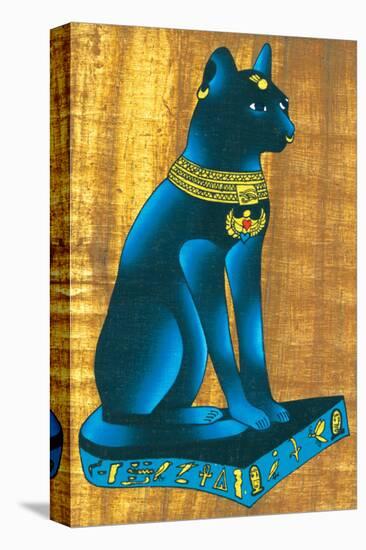 Cat-Headed Goddess Bastet-null-Stretched Canvas