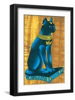 Cat-Headed Goddess Bastet-null-Framed Art Print
