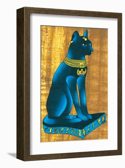 Cat-Headed Goddess Bastet-null-Framed Art Print