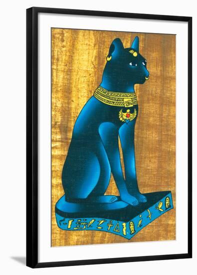 Cat-Headed Goddess Bastet-null-Framed Art Print