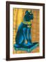 Cat-Headed Goddess Bastet-null-Framed Art Print