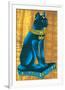 Cat-Headed Goddess Bastet-null-Framed Art Print