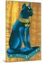 Cat-Headed Goddess Bastet-null-Mounted Art Print