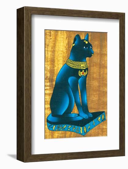Cat-Headed Goddess Bastet-null-Framed Art Print