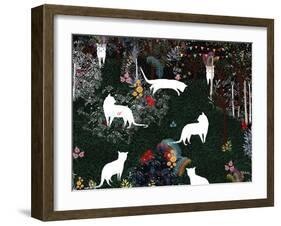 Cat Heaven-Art & Ghosts-Framed Art Print