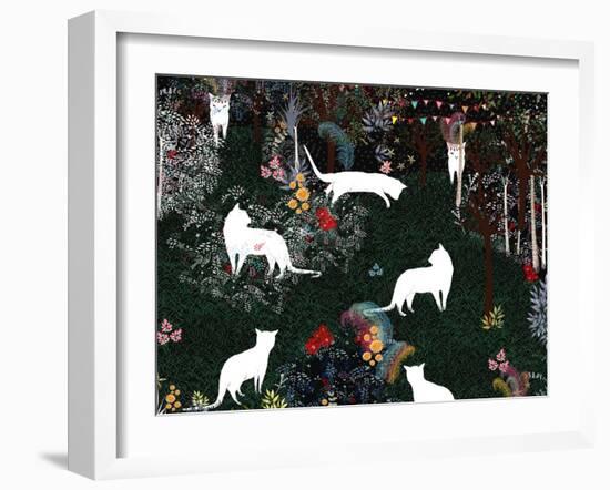 Cat Heaven-Art & Ghosts-Framed Art Print