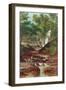 Cat Holes Dam Fall in Todmorden, 1870-John Holland-Framed Giclee Print