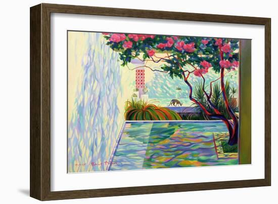 Cat in a Mexican Garden-Robert Tyndall-Framed Giclee Print