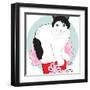 Cat in Box-mkoudis-Framed Art Print