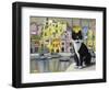 Cat in Corricella, Italy-Isy Ochoa-Framed Giclee Print