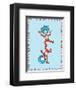 Cat in Hat Blue Border Collection III - Thing 1 & Thing 2 (blue bordered)-Theodor (Dr. Seuss) Geisel-Framed Art Print