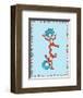 Cat in Hat Blue Border Collection III - Thing 1 & Thing 2 (blue bordered)-Theodor (Dr. Seuss) Geisel-Framed Art Print