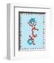 Cat in Hat Blue Border Collection III - Thing 1 & Thing 2 (blue bordered)-Theodor (Dr. Seuss) Geisel-Framed Art Print