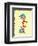 Cat in Hat Yellow Border Collection II - Thing 1 & Thing 2 (yellow bordered)-Theodor (Dr. Seuss) Geisel-Framed Art Print