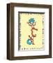 Cat in Hat Yellow Border Collection II - Thing 1 & Thing 2 (yellow bordered)-Theodor (Dr. Seuss) Geisel-Framed Art Print