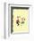 Cat in Hat Yellow Border Collection III - Sally & Her Brother (yellow bordered)-Theodor (Dr. Seuss) Geisel-Framed Art Print