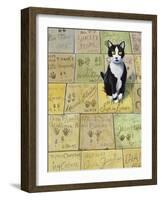 Cat in Hollywood (Chat a Hollywood)-Isy Ochoa-Framed Giclee Print