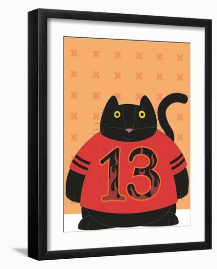 Cat in No 13-Artistan-Framed Photographic Print