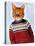 Cat in Ski Sweater-Fab Funky-Stretched Canvas
