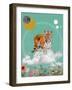 Cat in the Clouds II-Regina Moore-Framed Art Print