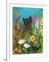 Cat in the Garden-Robin Maria-Framed Art Print