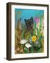 Cat in the Garden-Robin Maria-Framed Art Print