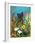 Cat in the Garden-Robin Maria-Framed Art Print