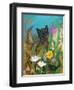 Cat in the Garden-Robin Maria-Framed Art Print