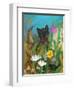 Cat in the Garden-Robin Maria-Framed Art Print