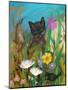 Cat in the Garden-Robin Maria-Mounted Art Print