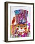 Cat in the Hat 1-Oxana Zaika-Framed Giclee Print