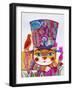 Cat in the Hat 1-Oxana Zaika-Framed Giclee Print