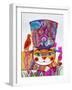 Cat in the Hat 1-Oxana Zaika-Framed Giclee Print