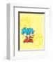 Cat in the Hat Yellow Collection II - Things 1 & 2 Back to Back (yellow)-Theodor (Dr. Seuss) Geisel-Framed Art Print